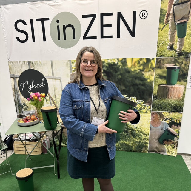 Mette Kjærsgaard Bred har fået sin haveskammel sat i produktion - og har derudover startet sin egen havewebshop